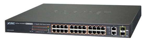 24-port 10/100Mbps PoE Switch PLANET FGSW-2624HPS