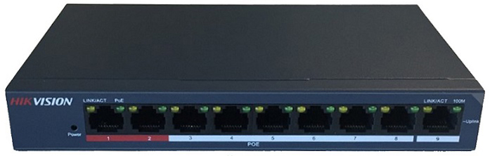 8-port 10/100Mbps PoE Switch HIKVISION DS-3E0109P-E/M