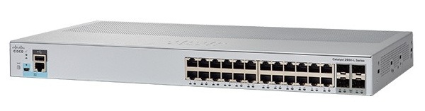 24-Port Gigabit Ethernet + 4 x Gigabit SFP Switch Cisco WS-C2960L-24TS-AP