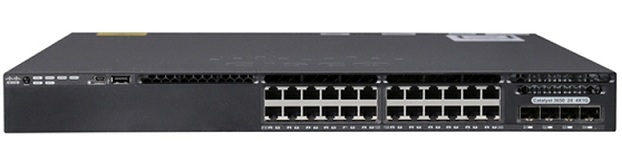 24-Port 10/100/1000Mbps + 4 x Gigabit SFP IP Service Switch Cisco WS-C3650-24TS-E