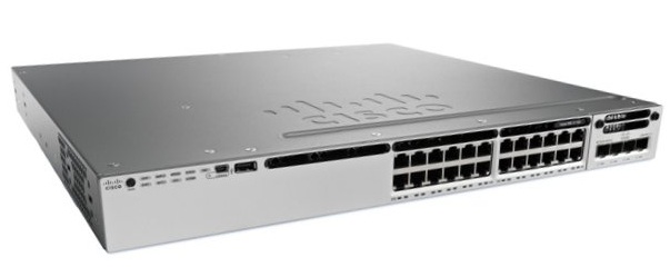 24-Port 10/100/1000 Ethernet IP Service Switch Cisco WS-C3850-24T-E