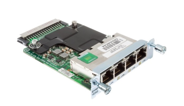 4-port Cisco Gigabit Ethernet Enhanced High-Speed WAN Interface Cards EHWIC-4ESG