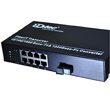 HDTEC Fiber Switch PoE 8 Port 1G