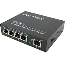 4-port 10/100/1000Mbps PoE Switch BTON BT-6105GE-SFP