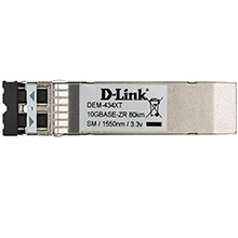 10GBASE-ZR (Duplex LC) Single-mode SFP+ Transceiver D-Link DEM-434XT