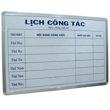 Bảng lịch công tác BAVICO kích thước 60x100cm