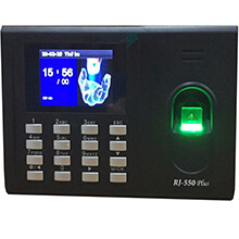 Máy chấm công vân tay, thẻ cảm ứng và pin lưu điện RONALD JACK RJ550PLUS