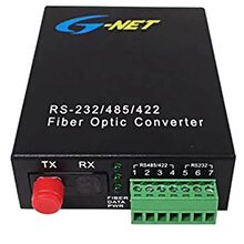 RS422/RS485/RS232 Fiber Converter/Modem GNET G-2D-FC20T/R