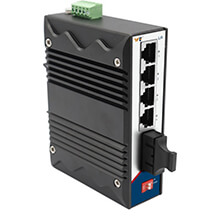 4-port 10/100Base-T(X) Industrial DIN-Rail Switch WINTOP YT-RS235-1F4T (1X9)