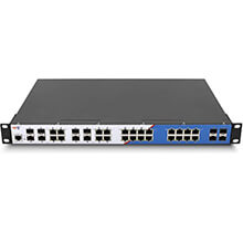 16-Port GF+4-Port Gigabit SFP+8-Port GC Layer 3 Managed Switch WINTOP YT-CM5728-4GF8GC16GF