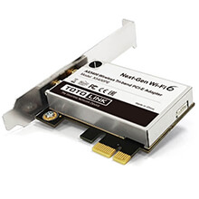 AX5400 Wi-Fi 6E Tri-band PCIe Adapter TOTOLINK X5400PE