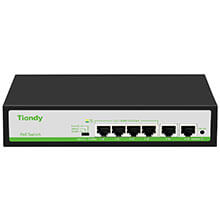 4-Port FE PoE Switch TIANDY TC-P3S06 (F/0420/AT/55)