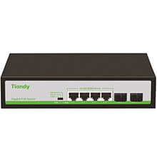 4-Port GE PoE Switch TIANDY TC-P3S06 (H/0402/AT/60)