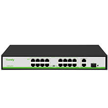 16-Port FE PoE Switch TIANDY TC-P3S019 (H/1621/AT/180)