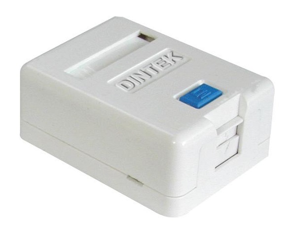 Ổ mạng nổi 1 port Dintek - Surface mount box (1301-02012)