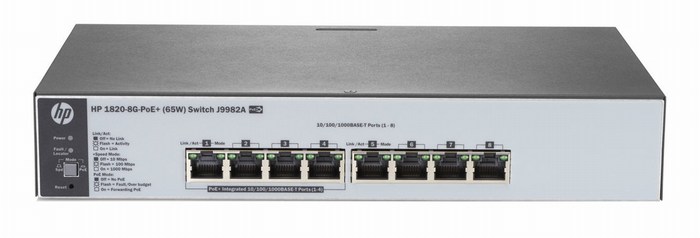 HP 1820-8G-PoE+ (65W) Switch J9982A