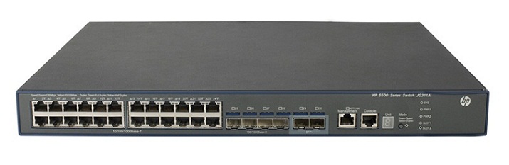 HP 5500-24G-SFP HI Switch with 2 Interface Slots JG543A