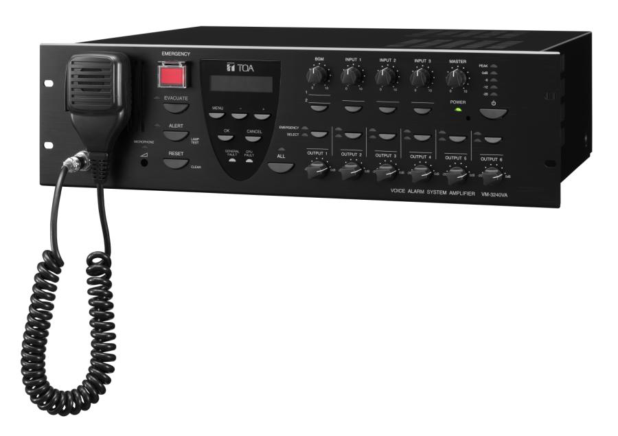 Mixer Amplifier 240W chọn 6 vùng loa TOA VM-3240VA