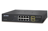 Thiết bị mạng PLANET | 8-Port 10/100/1000Mbps + 2-Port 100/1000X SFP Managed Ethernet Switch PLANET GSD-1020S