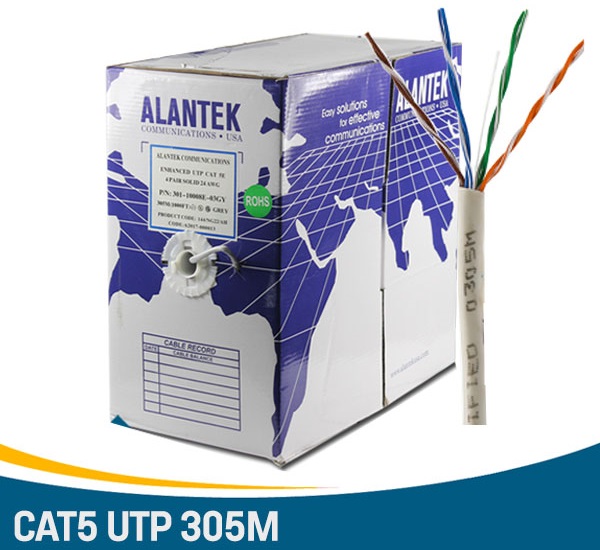 Cáp mạng Alantek Cat5e UTP 4-pair 