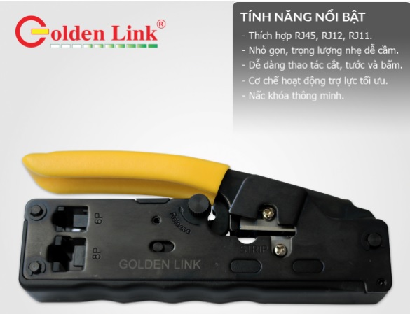 Kềm bấm mạng GOLDEN LINK-Modular Crimping Tool