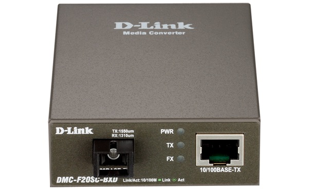 100Base-TX to 100Base-FX (LC) Single-mode Media Converter D-Link DMC-F20SC-BXD