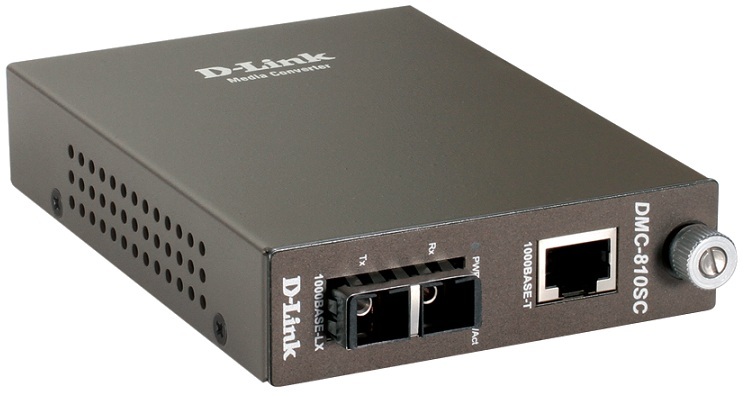 1000Base-TX (UTP) to 1000Base-LX (SC) Single-mode Media Converter D-Link DMC-810SC