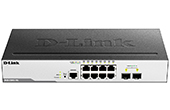 Thiết bị mạng D-Link | 8-port 10/100/1000 BaseT + 2-port SFP L2 Gigabit Managed Switch D-Link DGS-3000-10L