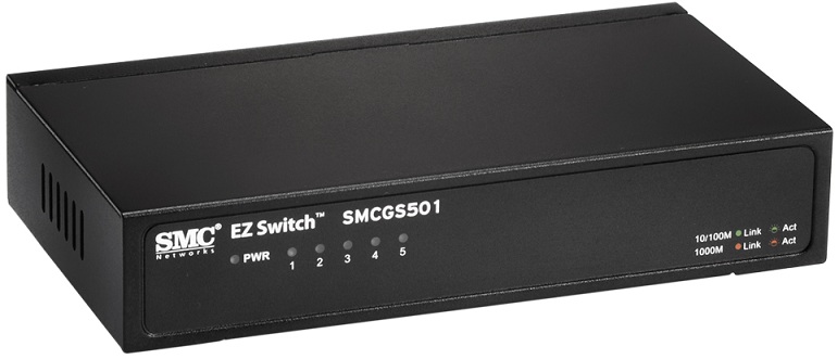 5-Port Gigabit EZ Switch SMC SMCGS501