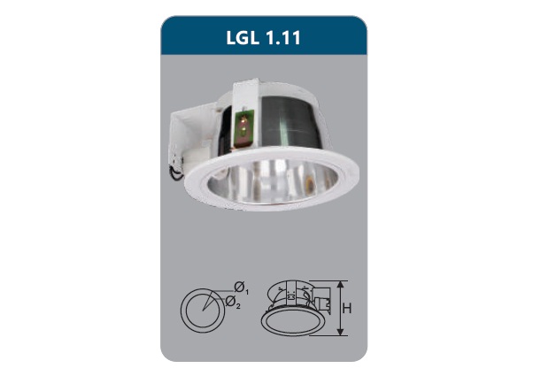 Đèn Downlight âm trần 3W DUHAL LGL 1.11