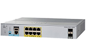 SWITCH CISCO | 8-Port Gigabit Ethernet with PoE + 2 x Gigabit SFP Switch Cisco WS-C2960L-8PS-LL