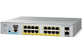 SWITCH CISCO | 16-Port Gigabit Ethernet with PoE + 2 x Gigabit SFP Switch Cisco WS-C2960L-16PS-LL