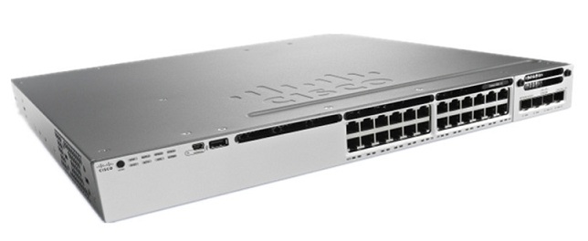 24-Port 10/100/1000 Ethernet LAN Base Switch Cisco WS-C3850-24T-L
