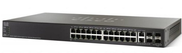 28-Port Gigabit PoE+ Stackable Managed Switch Cisco SG500-28MPP-K9-G5