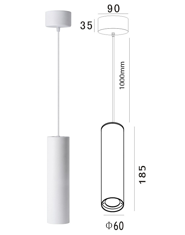 Đèn LED âm trần 20W VinaLED DL-MW20/DL-MB20