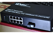 Switch PoE HDTEC | 8-Port 10/100/1000Mbps Converter Switch POE Quang HDTec
