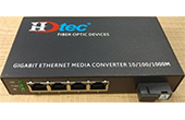 Media Converter HDTEC | Converter Quang HDTEC Converter Quang 4 cổng RJ45 1G