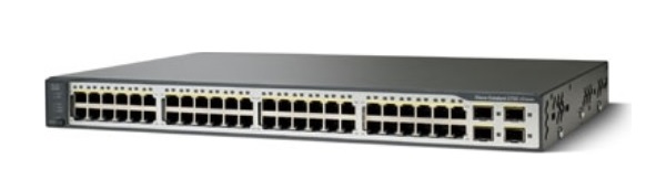 48-Port Ethernet 10/100 Switch Cisco Catalyst WS-C3750V2-48PS-E