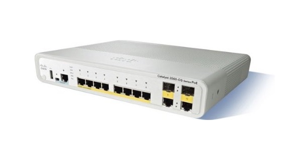 8-Port Gigabit Ethernet Switch Cisco Catalyst WS-C3560CG-8TC-S 