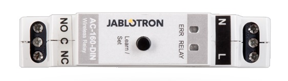 Relay đa năng không dây dành cho DIN-rail JABLOTRON AC-160-DIN