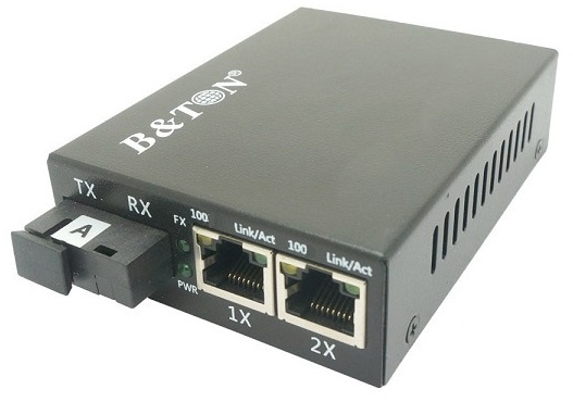 Chuyển đổi Quang-Điện Media Converter Unmanaged Fiber Switch BTON BT-982SM-20A