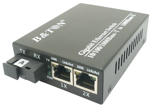Chuyển đổi Quang-Điện Media Converter Unmanaged Fiber Switch BTON BT-912GS-20A