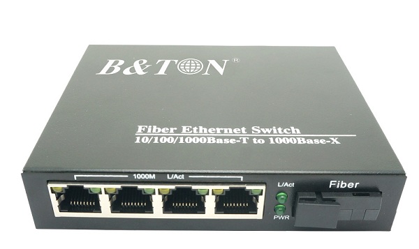 Chuyển đổi Quang-Điện Media Converter Unmanaged Fiber Switch BTON BT-924GS-20A