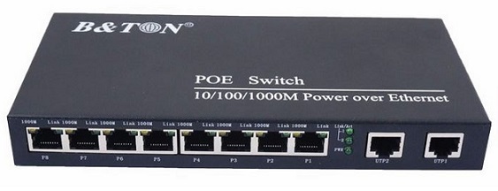 8-port 10/100/1000Mbps PoE Switch BTON BT-6010GE
