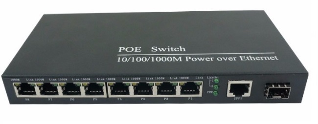 8-port 10/100/1000Mbps PoE Switch BTON BT-6109GE-SFP