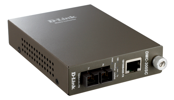 10/100Base-TX (UTP) to 100Base-FX (SC) Multi-mode Media Converter D-Link DMC-300SC