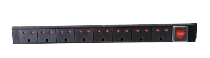 6-port PDU UK Type VIVANCO AUE2250W4-06CHITMB