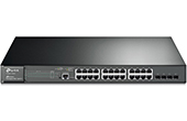 Thiết bị mạng TP-LINK | JetStream 24-Port Gigabit L2 Managed PoE+ Switch with 4 SFP Slots TP-LINK T2600G-28MPS