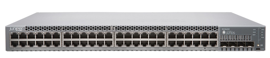 48-Port 10/100/1000 Ethernet PoE+ with 4-port SFP/SFP+ Switch JUNIPER EX3400-48P