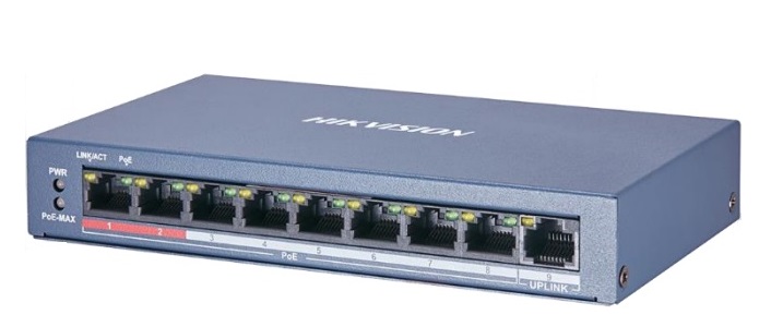 8-Port 100M PoE Switch HIKVISION DS-3E0109P-E/M(B)